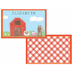 Down on the Farm Tabletop Collection - Placemat - Personalized