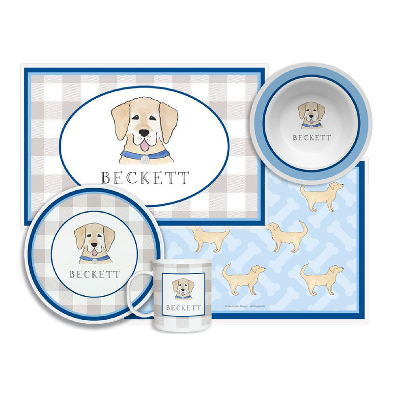 Happy Tails Dog Tabletop Collection - 4-piece-set - Personalized