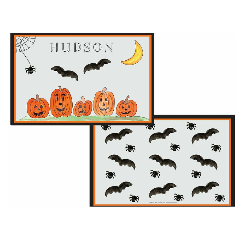 Haunted Halloween Tabletop - Placemat - Personalized