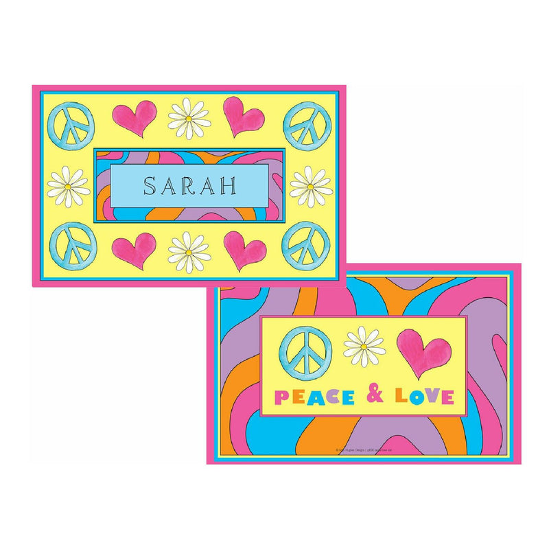 Peace Love Eat Tabletop Collection - Placemat - Personalized