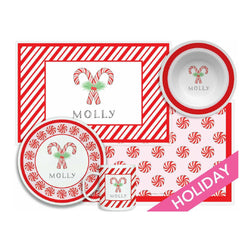 Peppermint Tabletop Collection - 4-piece set - Personalized