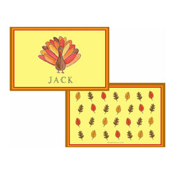 Tom Turkey Thanksgiving Tabletop Collection - Placemat - Personalize
