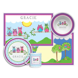 What a Hoot Owl Tabletop Collection - 4-piece set - Personalized