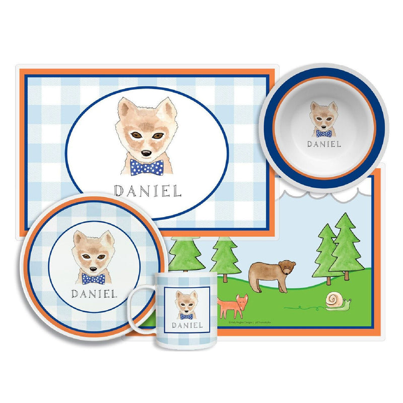 Woodsy Fox Tabletop Collection - 4-piece set - Personalization