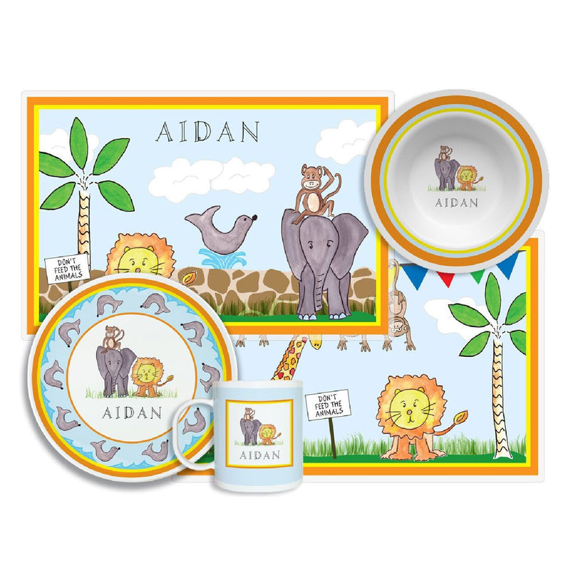 Zoo Friends Tabletop Collection - 4-piece set - Personalized