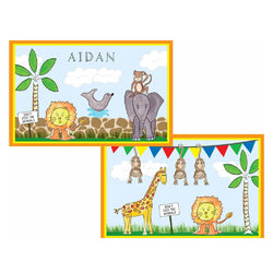 Zoo Friends Tabletop Collection - Placemat - Personalized