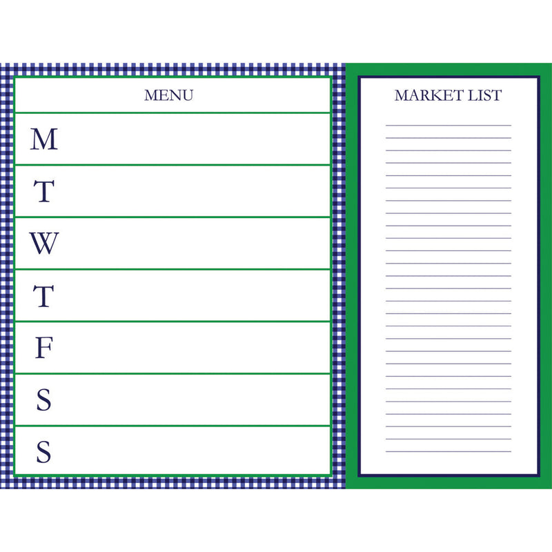 Meal Planner & Market List Slab Notepad