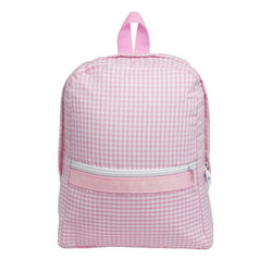 Large Pink Gingham Children's Backpack