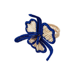 Lei Napkin Ring - Cobalt Blue