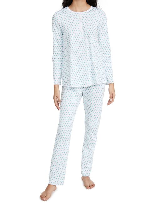 Roller Rabbit Mint Hearts Adult Pajama Set