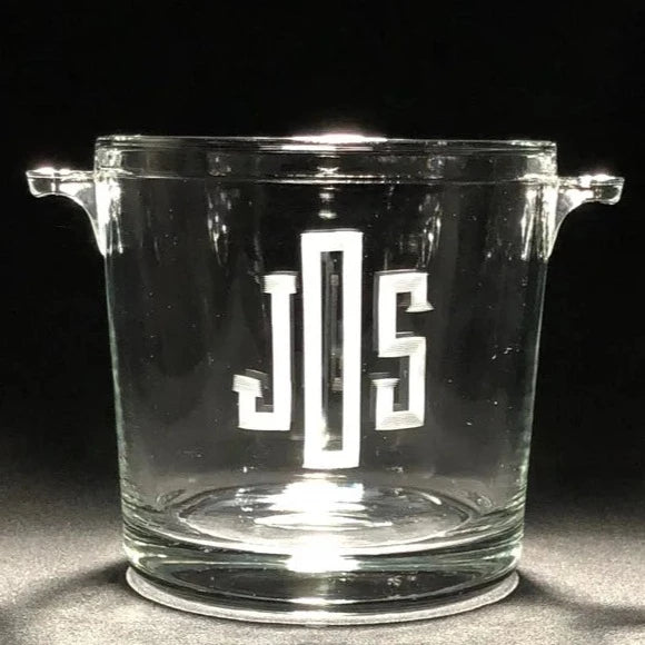 Mini Glass Ice Bucket - Personalized