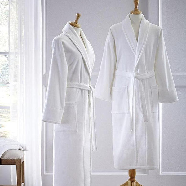 Monogrammed Fairfield Terry Robe - White