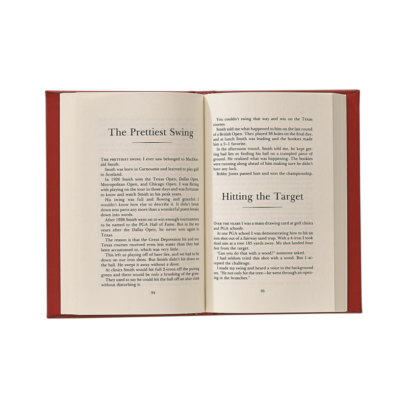 Harvey Penick's Little Red Book Leather Bound Book