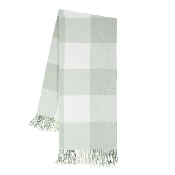 Buffalo Check Throw Blanket - Sea Glass