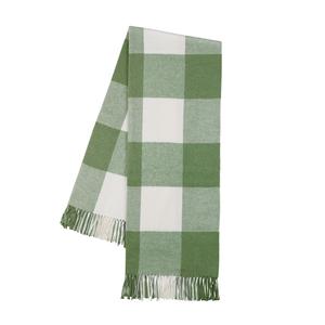 Buffalo Check Throw Blanket - Monogrammable - Olive