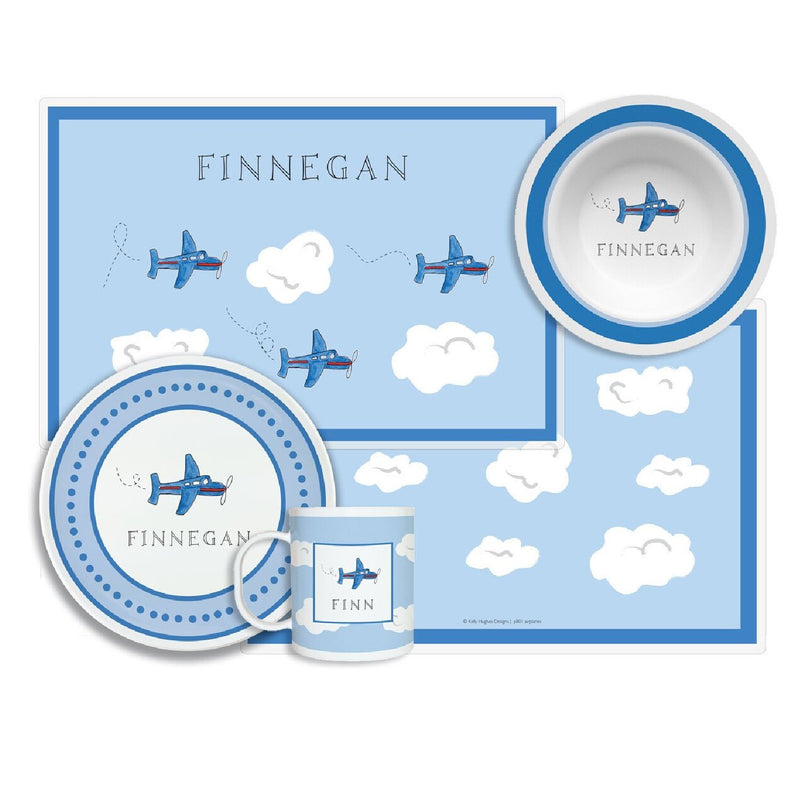 Airplane Tabletop Collection - 4-piece set, personalized