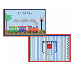 All Aboard Train Tabletop Collection - placemats, personalized