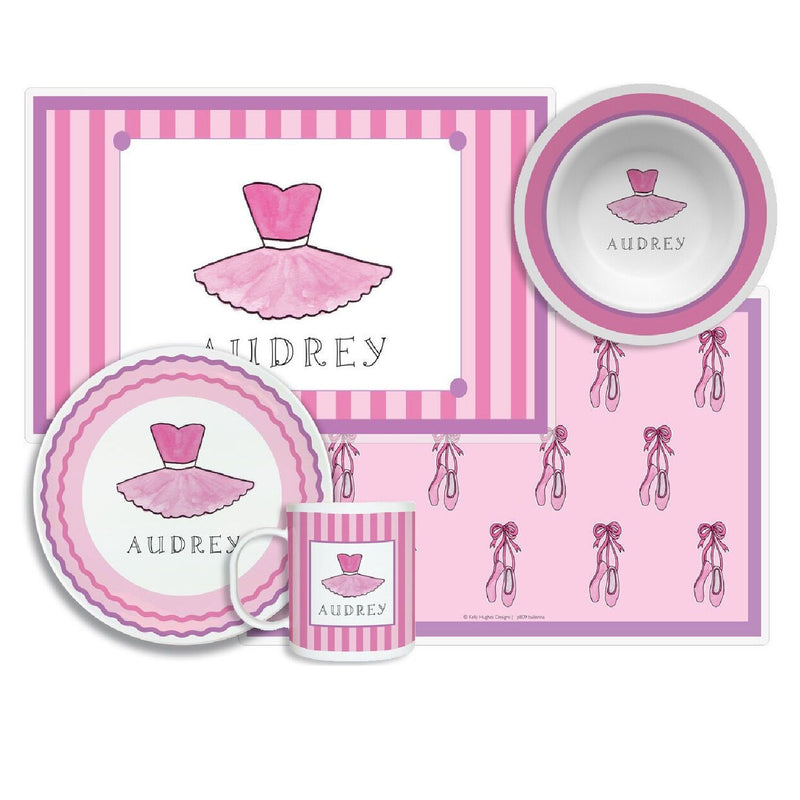 Ballerina Girl Tabletop Collection - 4-piece Set - Personalized