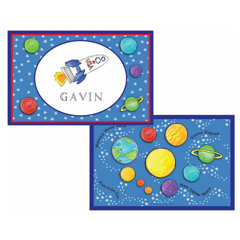 Blast Off Tabletop Collection - placemat - Personalized